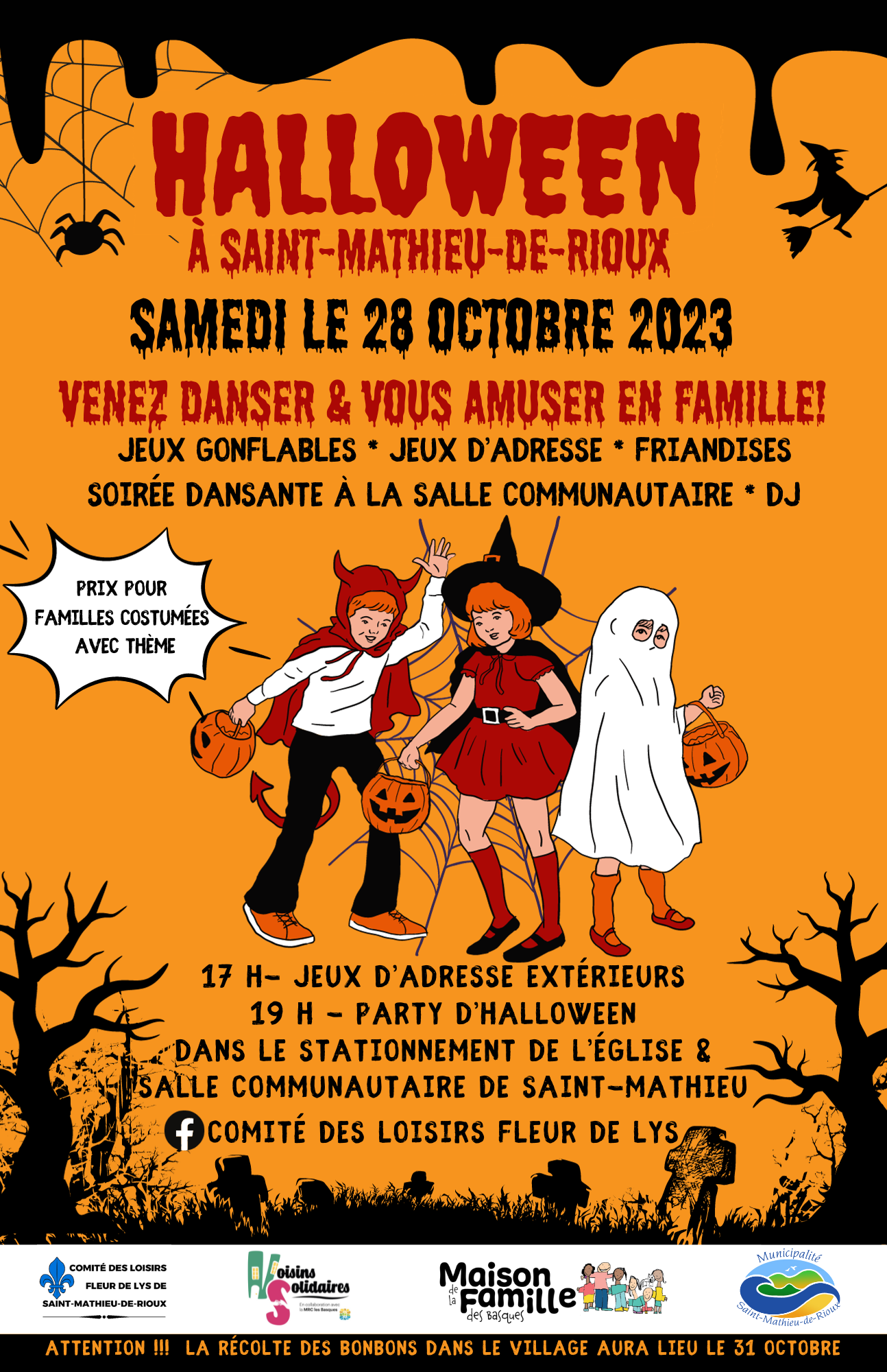 Halloween Municipalité de SaintMathieudeRioux